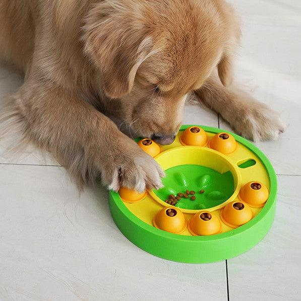 Interactive dog puzzle feeder and slow feeder toy