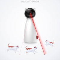 Automatic interactive laser cat toy for indoor play