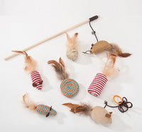 Plush Cat Kick & Snuggle Toy Set — close-up detail