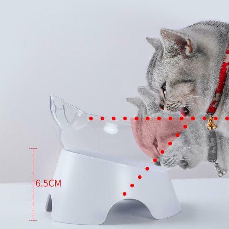 Elevatemeow - The Ultimate Tilted Pet Feeder Cat Bowl-3