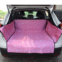 Waterproof Pet Car Trunk Protector — in use