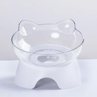 Elevated Tilted Cat Feeder Bowl — packaging and accessories
