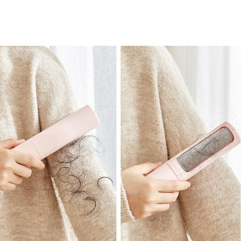2-In-1 Pet Hair Remover: Portable Self-Cleaning Brush For Effortless Fur And Lint Removal-2