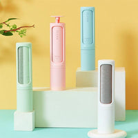 Self-cleaning pet hair remover brush for fur and lint