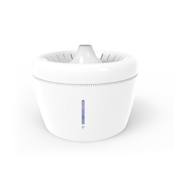 Smart filtered pet water fountain with LED option