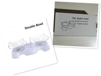 Elevated tilted whisker-friendly cat feeder bowl