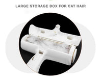 Reusable Pet Hair Remover Roller — in use