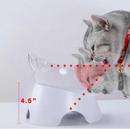 Ergonomic Elevated Pet Bowl – Self-Cleaning 2-in-1 Slow Feeder for Neck Healt-1