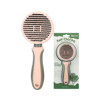 Self-Cleaning Pet Deshedding Comb — packaging and accessories