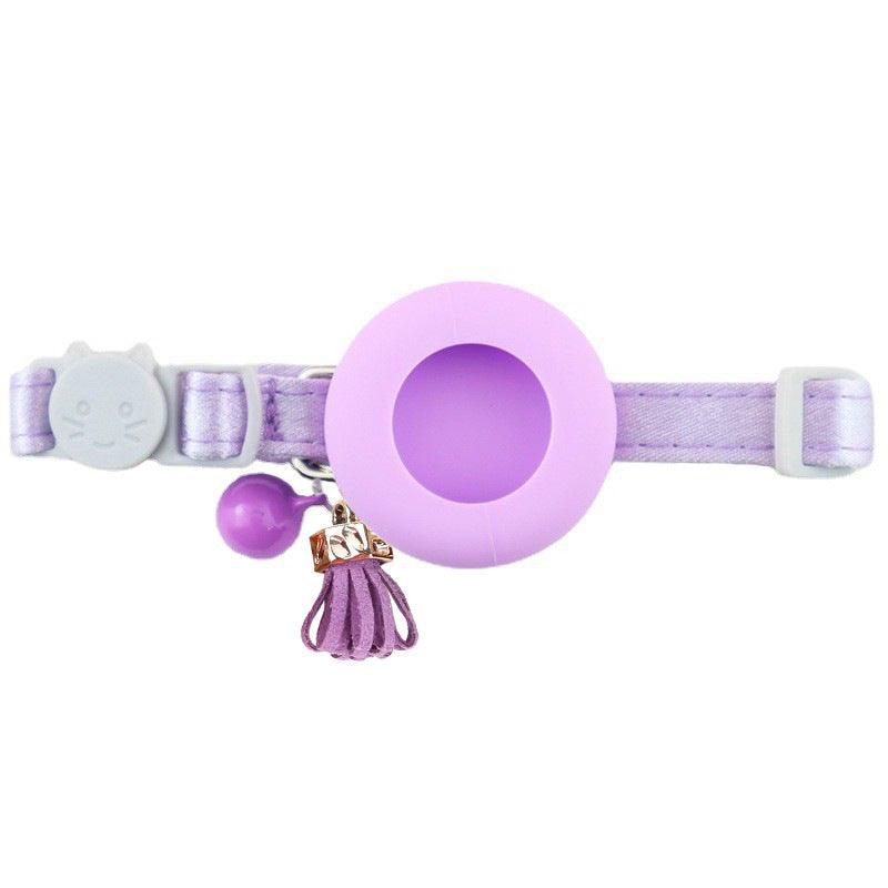 Silicone Holster Pet Collar With Gps Tracker And Bell-3