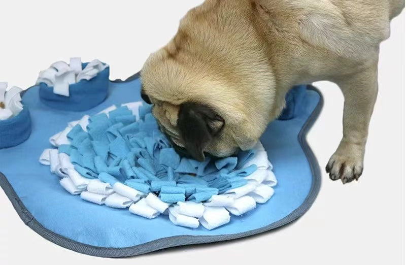 Snuffle mat for dogs and cats for foraging and slow feeding
