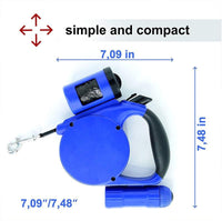 NightWalk Retractable Dog Leash — in use