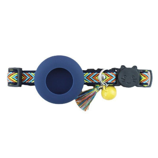 Silicone Holster Pet Collar With Gps Tracker And Bell-1