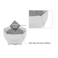 Whisker-Friendly Wide Cat Bowl — in use