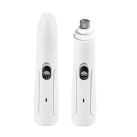 Rechargeable Electric Pet Nail Trimmer — size and scale
