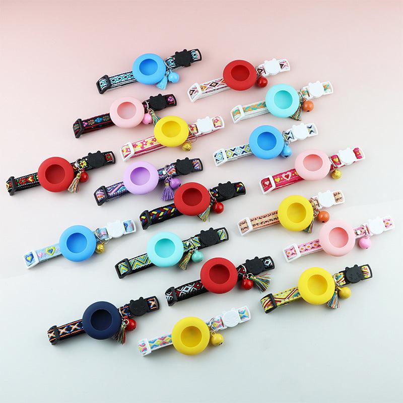 Silicone protective GPS tracker case for pet collar