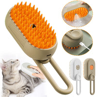 Steam Cat Grooming Brush — size and scale