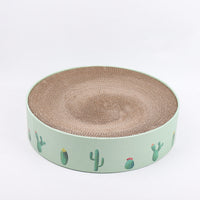 Round Cat Scratcher Bed — side angle