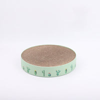 Round Cat Scratcher Bed — in use