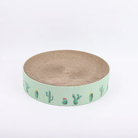 Round Cat Scratcher Bed — size and scale