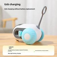 Interactive RC Cat Toy Car — side angle