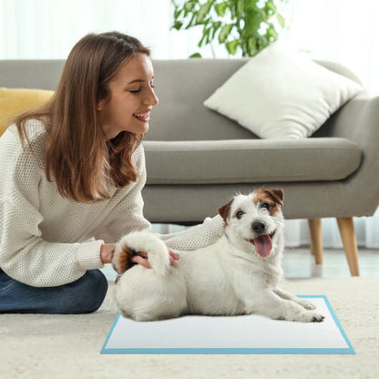 Dog and Puppy Pee Pads 24" x 17" (300 Counts) for Potty Training-Blue-3