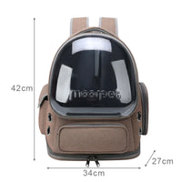 Transparent Bubble Pet Carrier Backpack — close-up detail