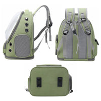 Transparent Bubble Pet Carrier Backpack — side angle