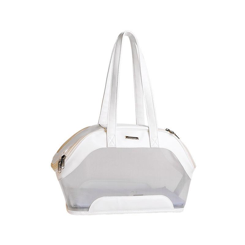 Breathable mesh cat travel carrier bag