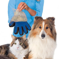 Pet Perfect Grooming Glove — in use