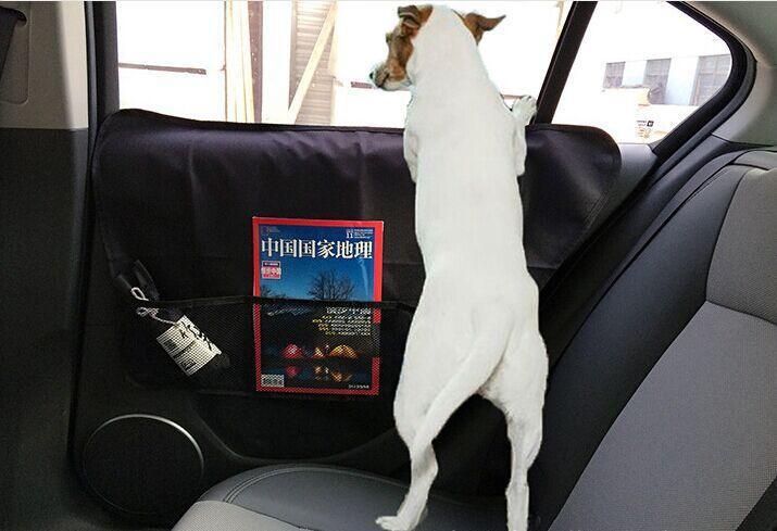 Dog car door protector mats, anti-scratch Oxford cloth set of two
