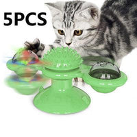 Catnip Spin & Scratch Toy — in use