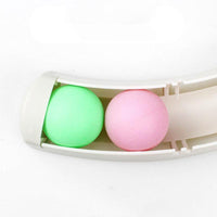 Curved Track Ball Cat Toy — size and scale