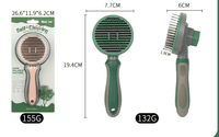Self-Cleaning Pet Deshedding Comb — close-up detail