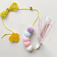 Interactive Cat Wand Toy — in use