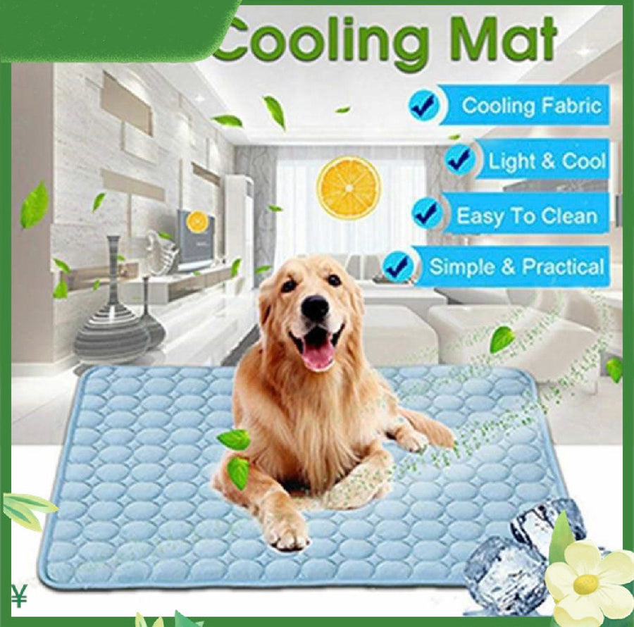 Self-cooling gel mat for dogs and cats